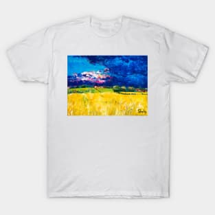 Rye Field Before a Thunderstorm T-Shirt